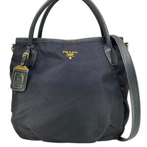Prada Tesutto Nylon Vitello Daino Tote